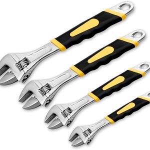 CROWNMAN ADJUSTABLE WRENCH CROME FINISH 8"