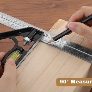 SPARTA METAL COMBINATION ANGLE SQUARE WITH LEVEL 300MM